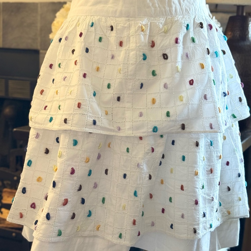 EUC Anthropologie Cute and Fun Floreat It's Your Move Eyelet Skirt. Size 4.